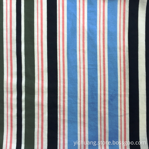 Women's cotton colored strip long dress